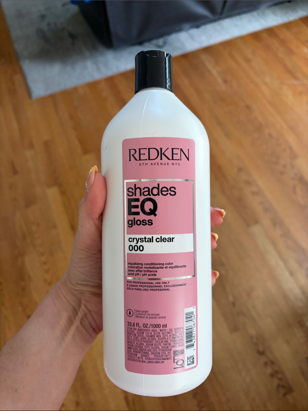 Redken Shades EQ Gloss Bottle with Pink Label and Black Cap